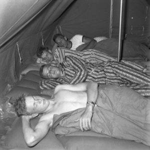 Jamboree 1963 te Marathon Griekenland Nederlanders in de slaap, Bestanddeelnr 915-4319