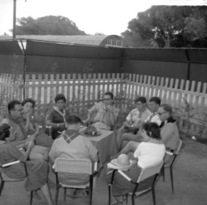 Jamboree 1963 te Marathon Griekenland Groepsvergadering bijzondere eisengroep, Bestanddeelnr 915-4340