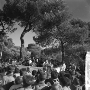 Jamboree 1963 te Marathon Griekenland Katholieke verkenners van hele wereld met, Bestanddeelnr 915-4285