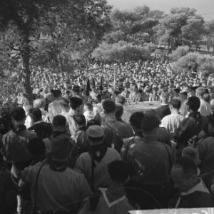 Jamboree 1963 te Marathon Griekenland Katholieke verkenners van hele wereld met, Bestanddeelnr 915-4289