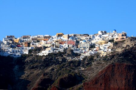 Cyclades greek island white houses