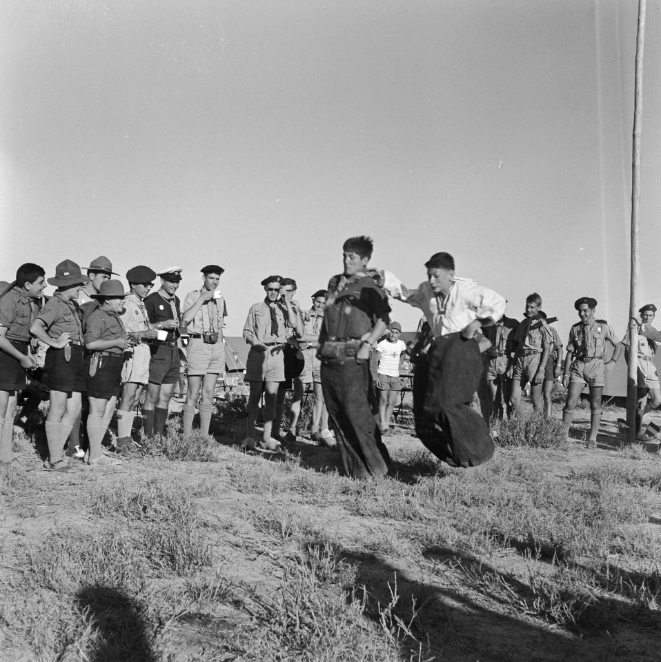 Jamboree 1963 te Marathon Griekenland Hollandkamp in Nederlands kamp oa met D, Bestanddeelnr 915-4201