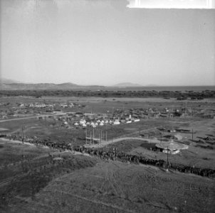 Jamboree 1963 te Marathon Griekenland Overzicht en Jamboreekamp vanuit helicopt, Bestanddeelnr 915-4399