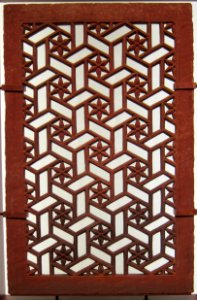 Jali screen, northern India, sandstone, 17th century, San Diego Museum of Art