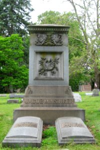 Jacob Minsinger monument, Mt. Lebanon Cemetery, 2021-06-03, 01 photo