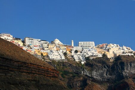 Cyclades greek island white houses