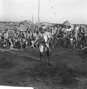 Jamboree 1963 te Marathon Griekenland Hollandkamp in Nederlands kamp oa met D, Bestanddeelnr 915-4200