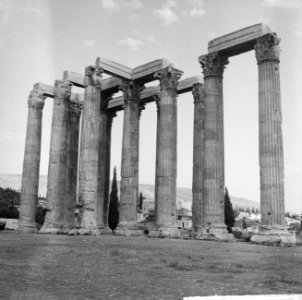 Jamboree 1963 te Marathon Griekenland Griekse bouwwerken en genre Athene, Bestanddeelnr 915-4354