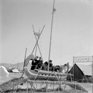 Jamboree 1963 te Marathon Griekenland Griekse kamp bootbouw show, Bestanddeelnr 915-4331