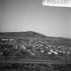 Jamboree 1963 te Marathon Griekenland Overzicht en Jamboreekamp vanuit helicopt, Bestanddeelnr 915-4405