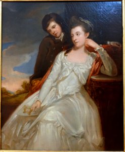 Jane Maxwell, Duchess of Gordon, and Her Son, George Duncan, Marquess of Huntly, attributed to George Romney, 1778, oil on canvas - Krannert Art Museum, UIUC - DSC06257
