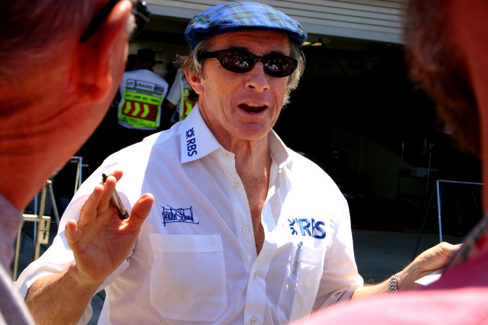 Jackie-stewart usgp-at-indianapolis pit-lane 06-18-2005