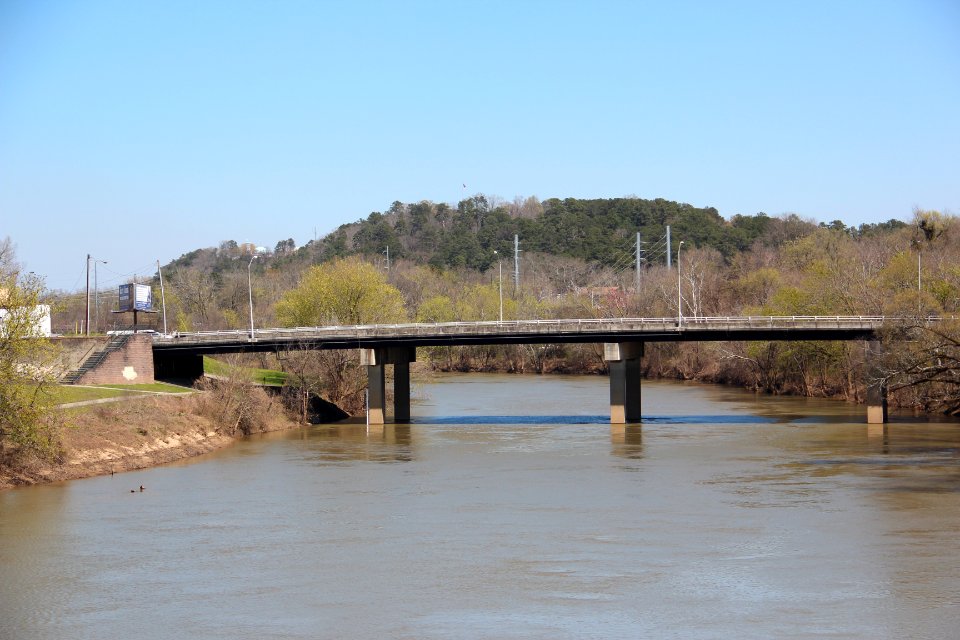 Jackson Hill (Georgia) viewed from Chief John Ross Pedestrian Bridge, Mar 2018