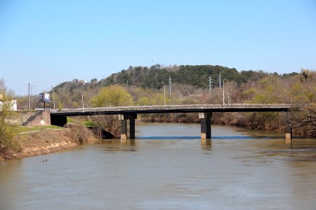 Jackson Hill (Georgia) viewed from Chief John Ross Pedestrian Bridge, Mar 2018