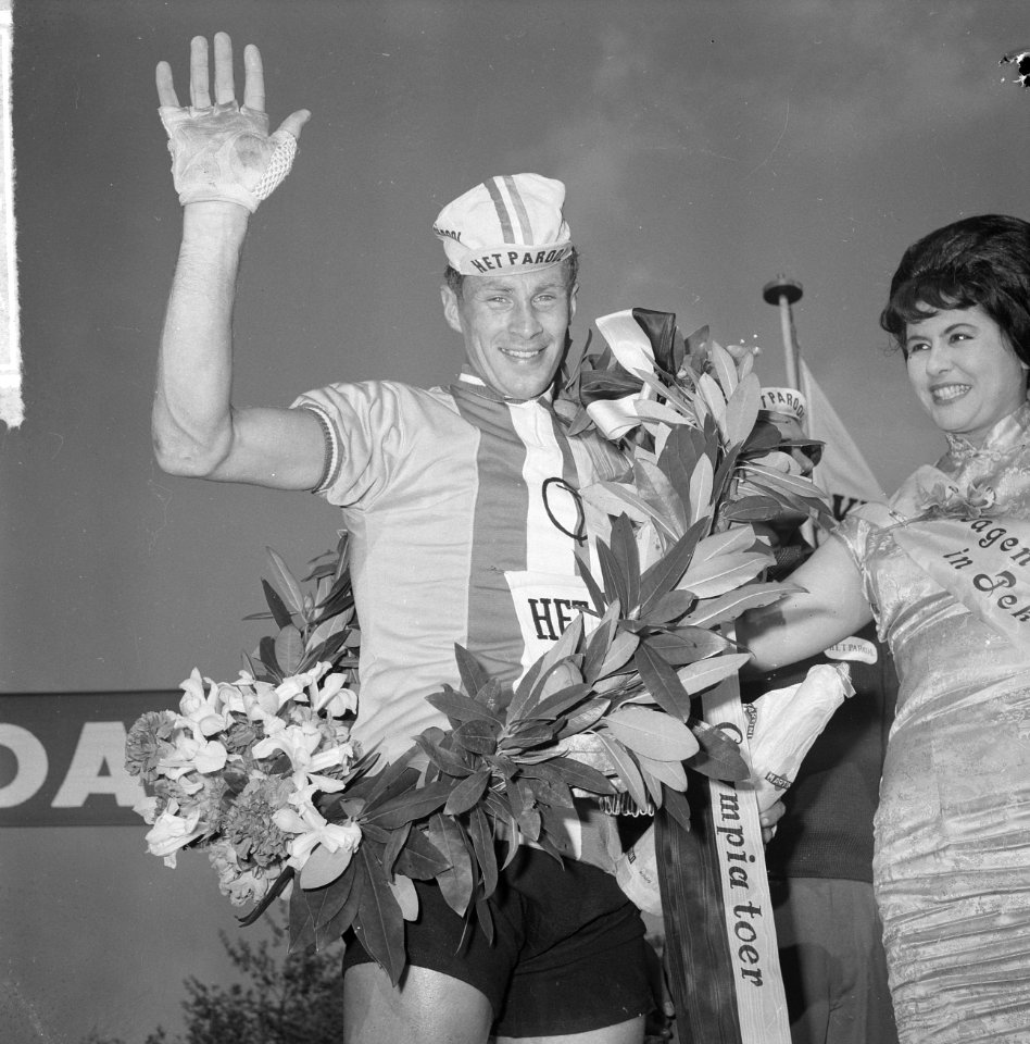 Jaap Oudkerk winnaar 1e etappe Olympia Tour Amsterdam-Schiedam Jaap Oudkerk in , Bestanddeelnr 915-1912