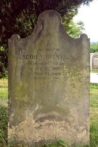 Jacob Whitsel Tombstone, Hiland Cemetery, 2015-08-17, 01