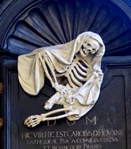 Jan van Delen - Charles de Hovyne memorial, Our Lady of the Chapel, Brussels (detail)