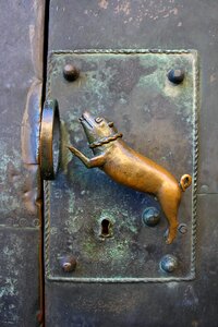 Door lock antique metal door