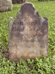 Jane McCall Tombstone, Oak Spring Cemetery, 2015-06-27, 01