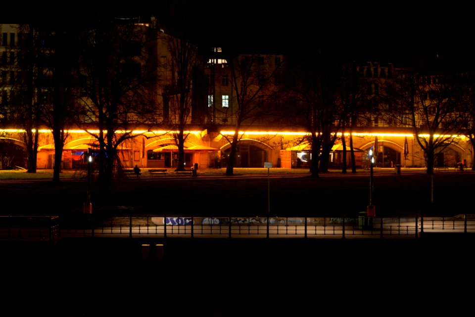 James-Simon-Park from other side of the Spree at night 2021-01-17 01