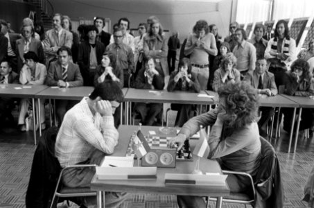 Jan Timman (r) tegen Vladimir Raicevic, Bestanddeelnr 928-0450