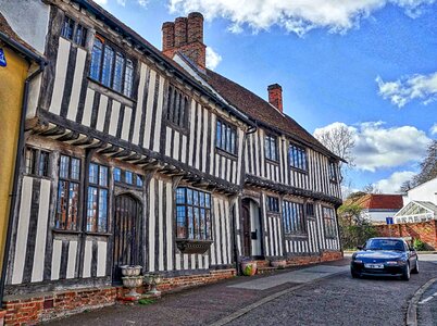 Medieval facade building
