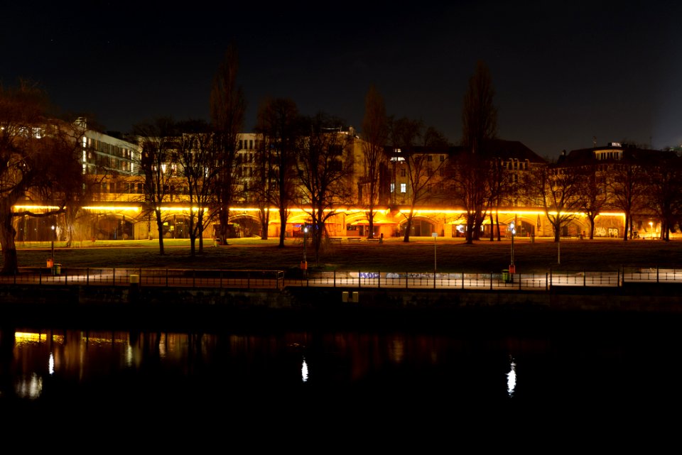 James-Simon-Park from other side of the Spree at night 2021-01-17 03