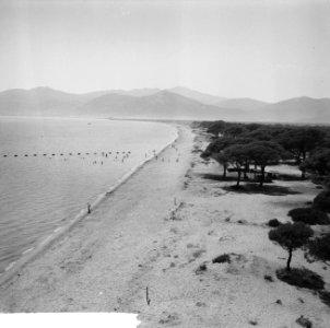Jamboree 1963 te Marathon Griekenland Baai Egeische Zee strand voor padvinders, Bestanddeelnr 915-4425