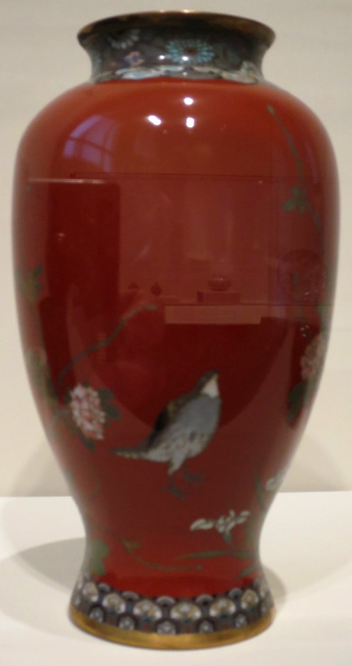 Japanese cloisonné vase, 19th century, Cincinnati Art Museum