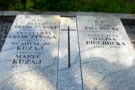 Jan Piechocki Władysław Kużaj - nagrobek