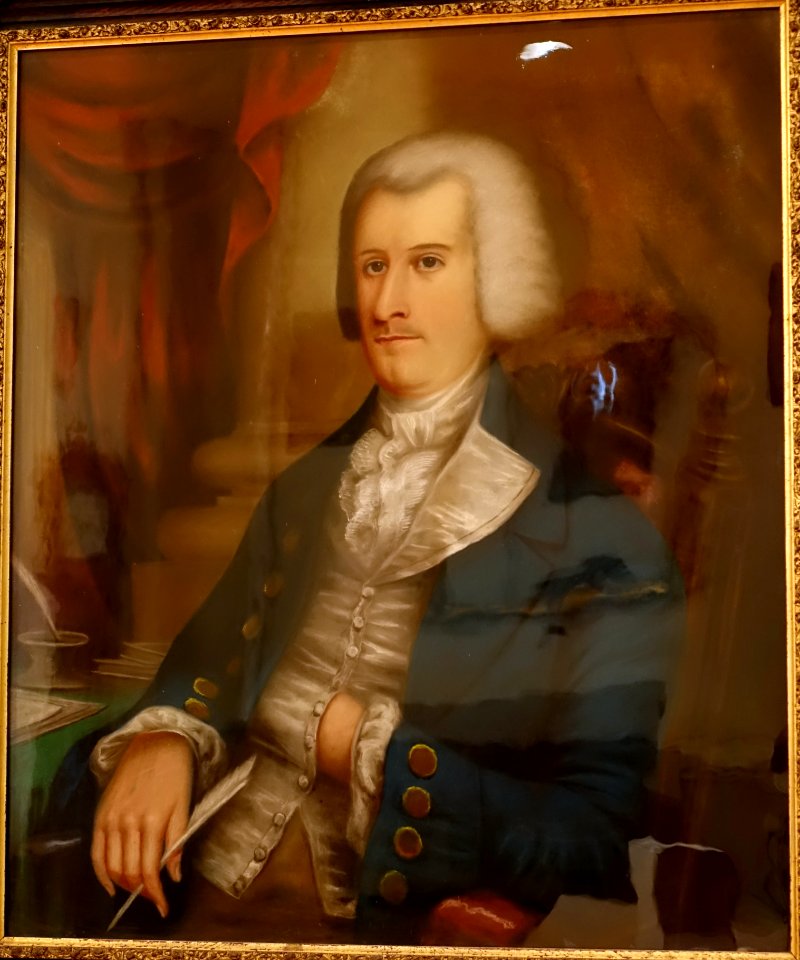 James Tisdale (1753-1798), artist unknown, c. 1790, pastel on board - Old Colony History Museum - Taunton, Massachusetts - DSC03751