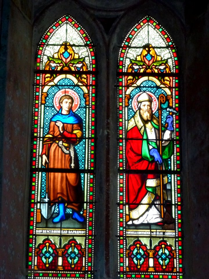 Jandun (Ardennes) église Notre-Dame, vitrail 01