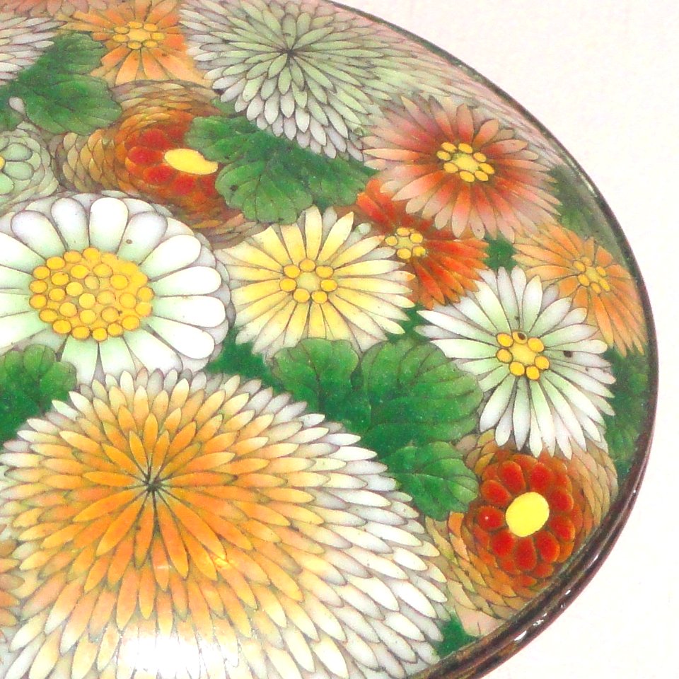 Japanese cloisonne type Yusen shippo