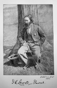 James Russell Lowell at Elmwood, 1864, photograph by Oliver Wendell Holmes