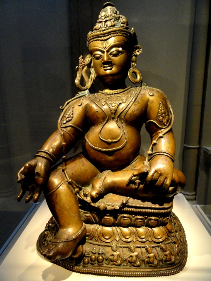 Jambhala, Western Tibet, 13th century AD, bronze with traces of paint - Arthur M. Sackler Gallery - DSC06022