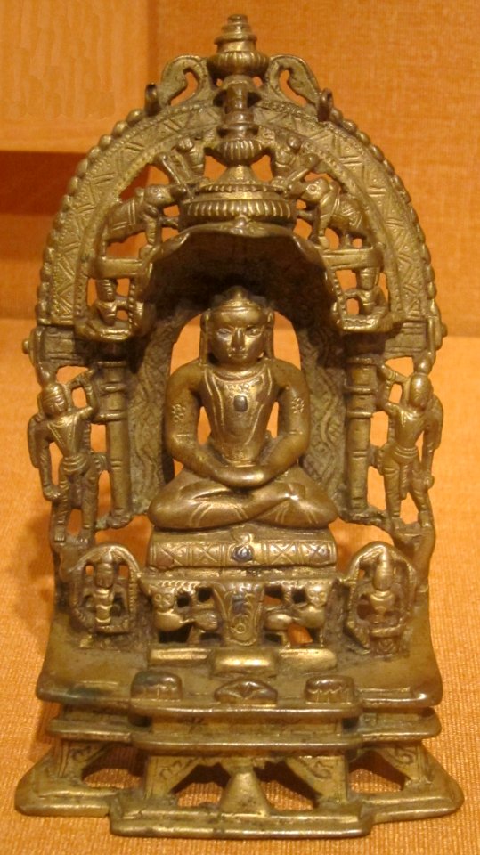 Jain shrine with Parsvanatha, north India, 16th century, bronze, HAA