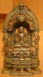 Jain shrine with Parsvanatha, north India, 16th century, bronze, HAA photo