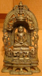 Jain shrine with Parsvanatha, north India, 16th century, bronze, HAA