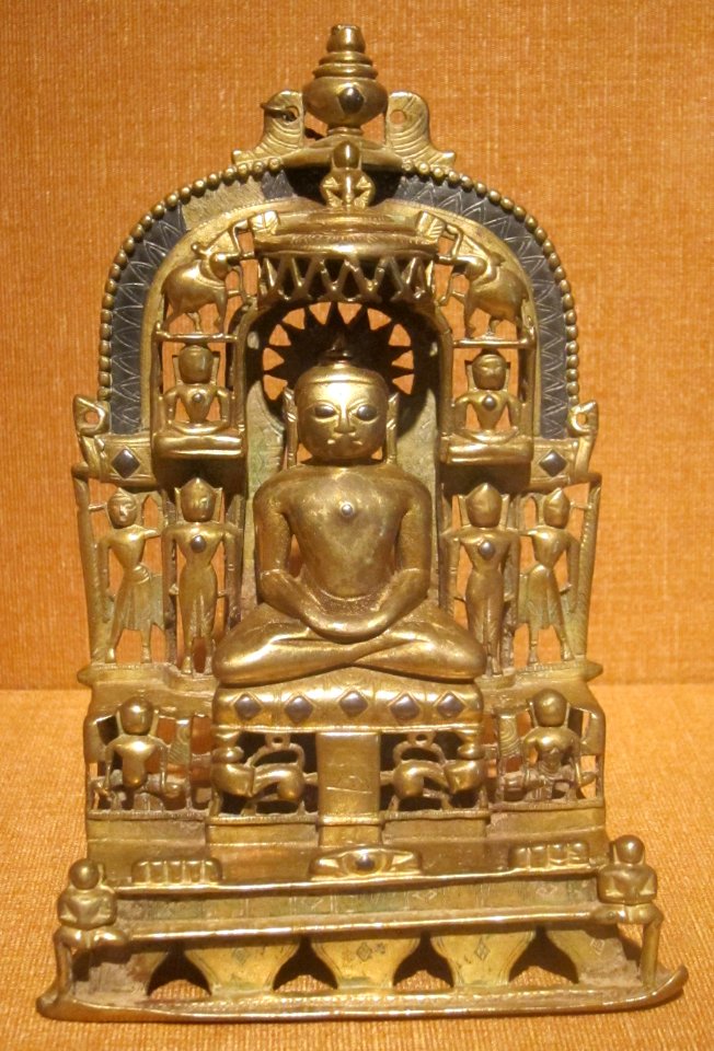Jain shrine from Vikrama Samvat in western India, dated 1459 CE, bronze, HAA