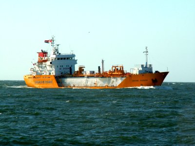 Jakob Kosan (IMO 8325327) approaching Port of Rotterdam, Holland 15-Jul-2006
