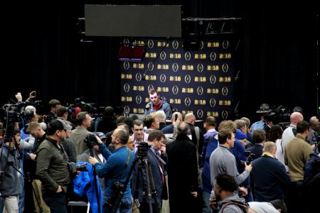 Jake Fromm at media day, Jan 2018