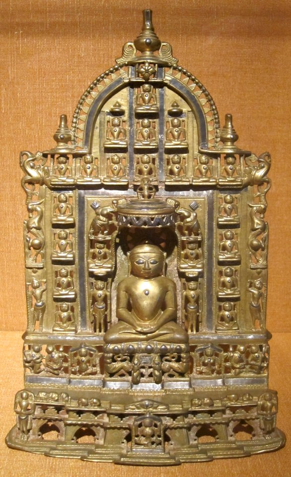 Jain shrine with Suparsvanathal, western India, 16th century, bronze, HAA