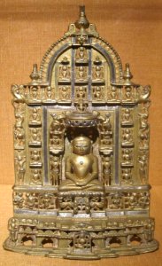 Jain shrine with Suparsvanathal, western India, 16th century, bronze, HAA