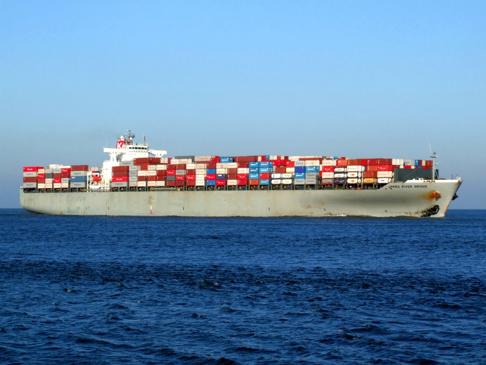 James River Bridge IMO 9224520 02feb08 p4 approaching Port of Rotterdam, Holland 01-Jan-2008
