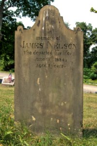 James Nelson Tombstone, Hiland Cemetery, 2015-08-17, 01