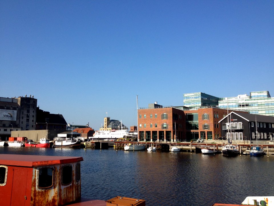 Kig over Odense Havn i 2014