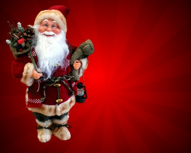 Santa claus merry christmas contemplative