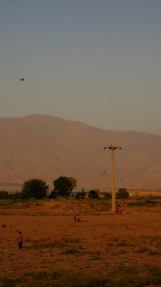 Kids play Kite - Deh Shaikh - North of Maghrebi Tomb - Southwestern suburbs of Nishapur 1