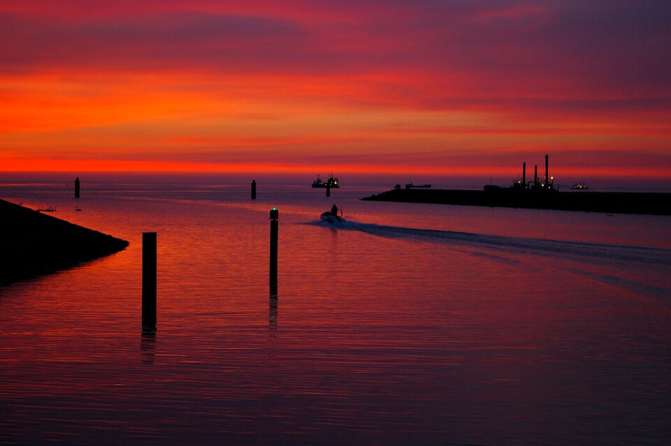 Sailing boat summer evening evening sky