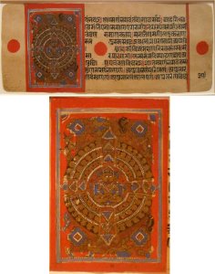 Jain manuscript page with Mahavira teaching to all creatures, western India, c. 1500-1600, gouache on paper, HAA